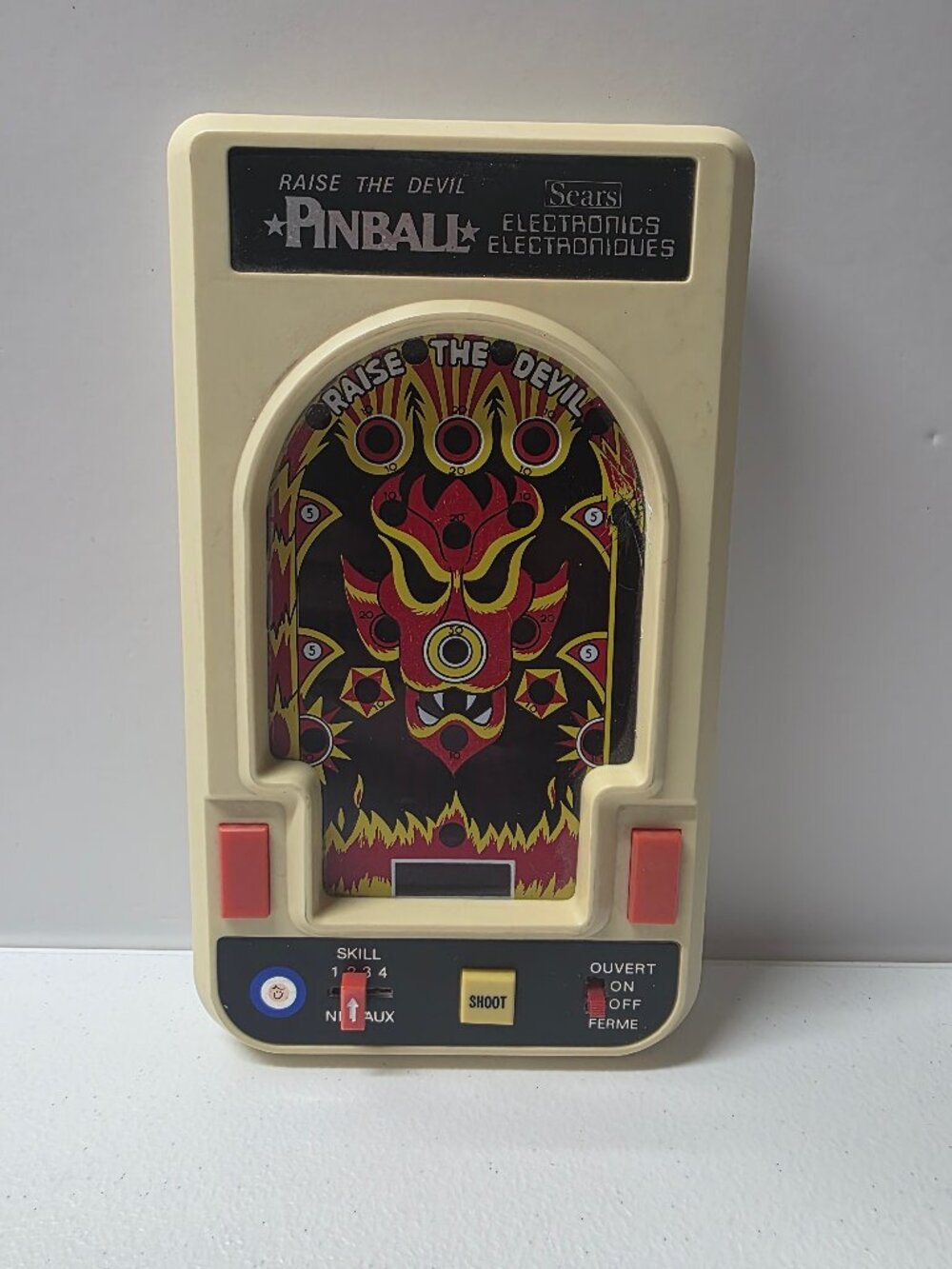 Entex Raise The Devil Vintage 1980 Electronic Pinball Game Rare Read Descript